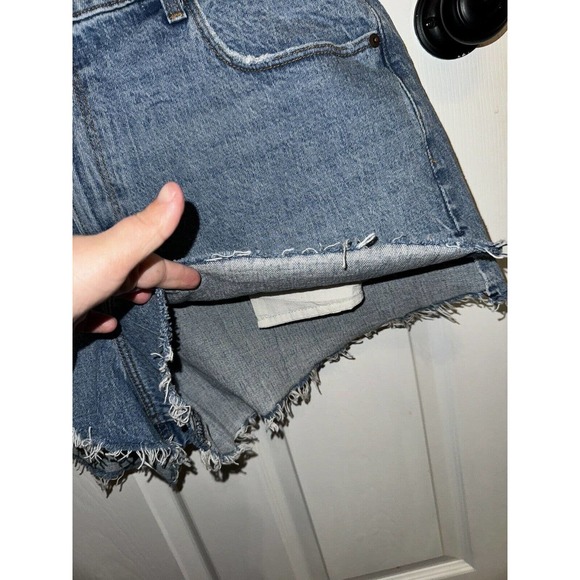 Abercrombie & Fitch High Rise The Mom Short Cut Off Size 34/18 - Picture 3 of 7